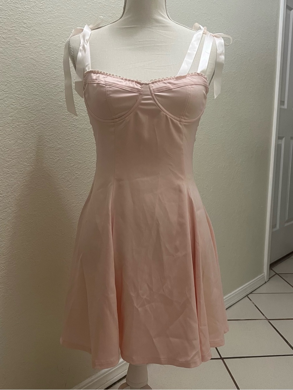 Sugar Thrillz Blush Pink Coquette Babydoll Dress Balletcore